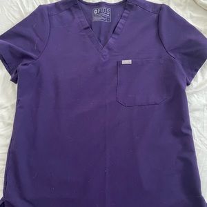 Figs Original Purple Scrub Top